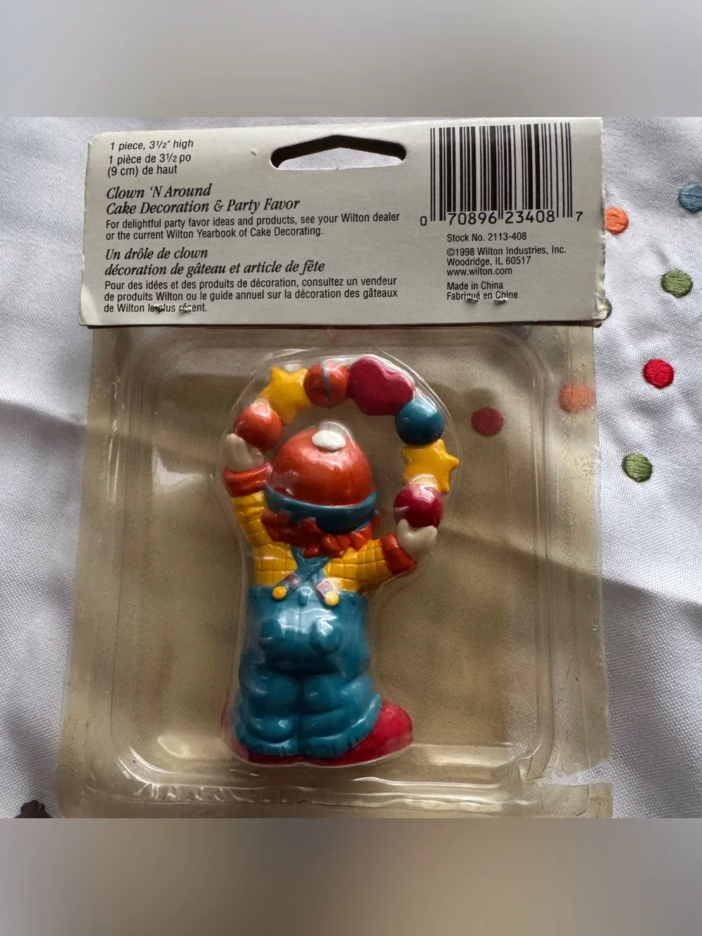 Vintage Wilton Circus Cake Toppers Lot Clowns Carousel Balloon Picks Retro